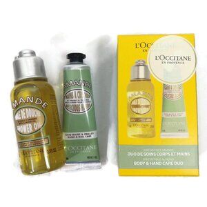 L'occitane Almond Shower Oil & Hand cream Set 75ML/30ML NIB